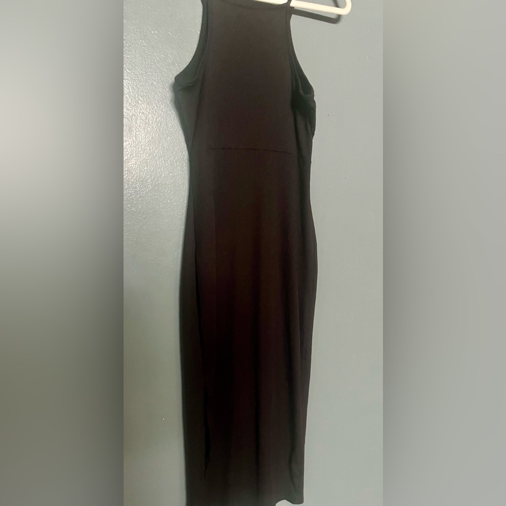 Vibe Black Dress High Neck Sleeveless